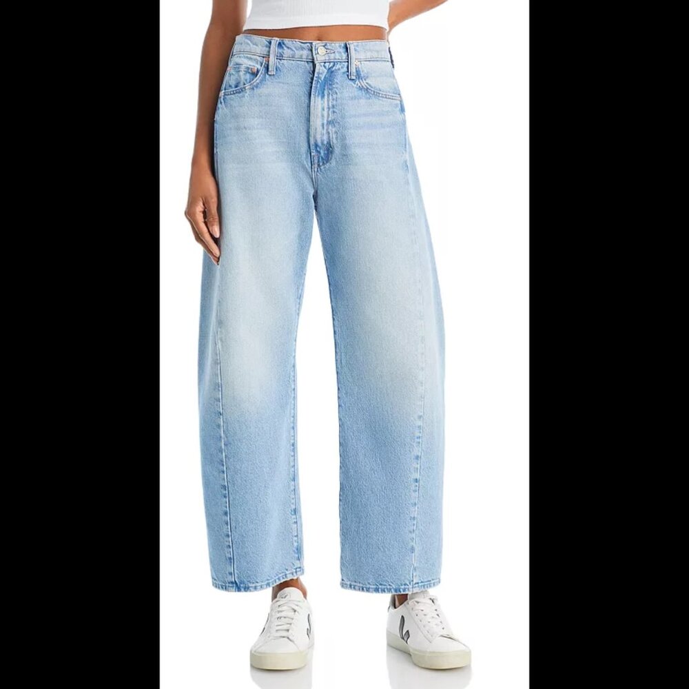 Mother Half Pipe High Rise Ankle Wide Leg Jeans Size 28 Gently Worn